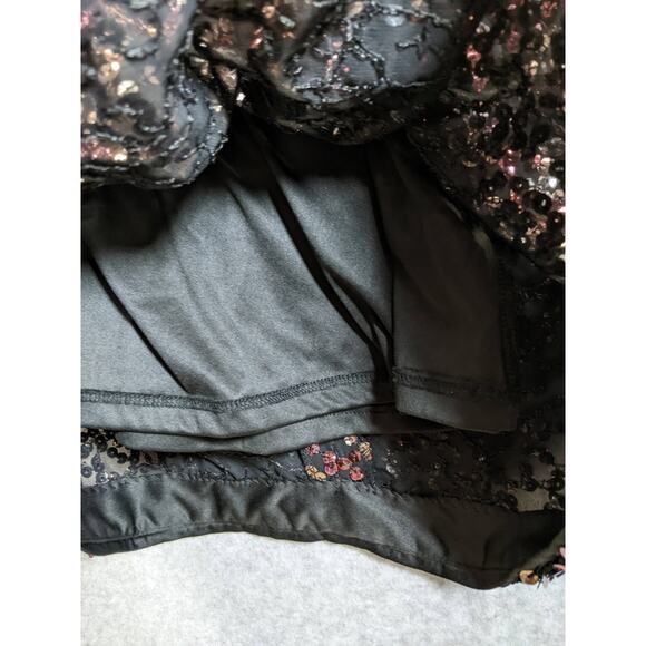 VINCE CAMUTO Womens Sz 4 Pink & Silver Sequin Dress Black Cocktail NWOT - Picture 13 of 15